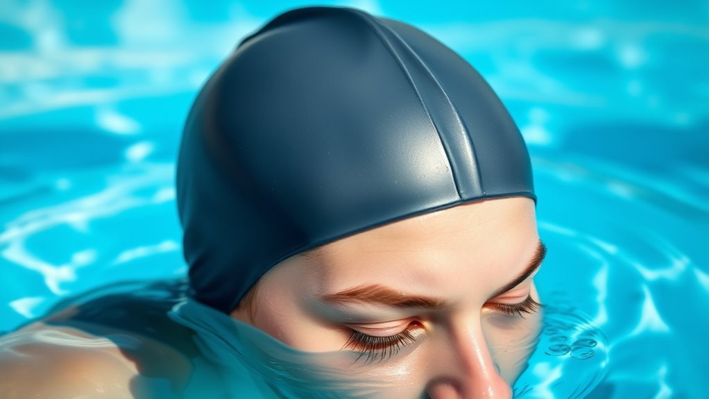 swim cap hair protection