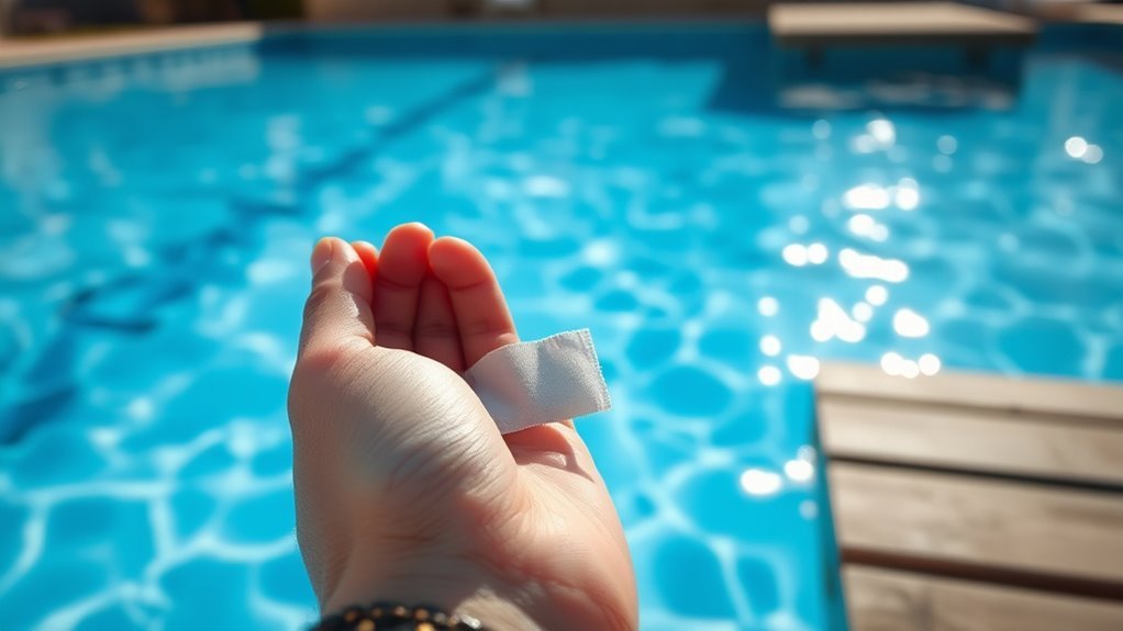 swim carefully with piercing