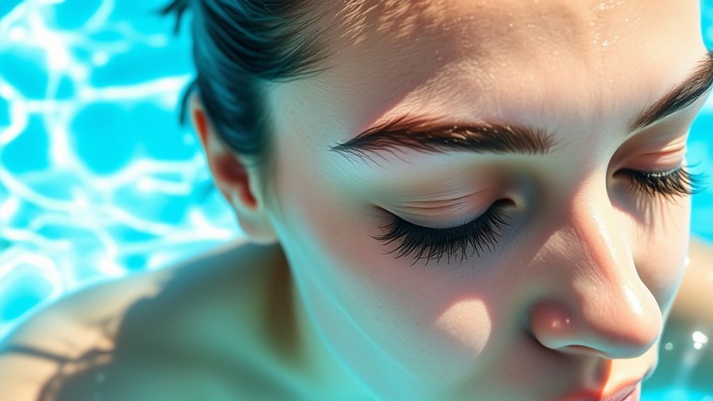 swim safely with lash extensions