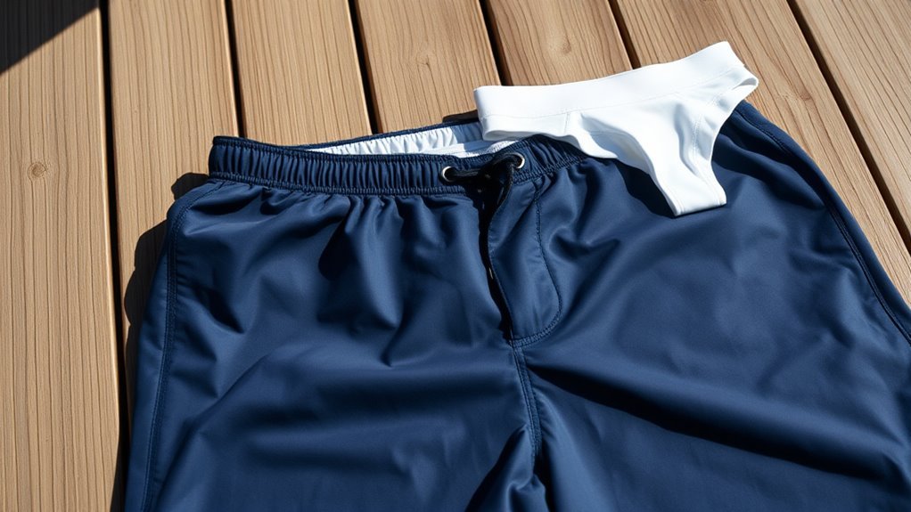 swim trunks supportive lining