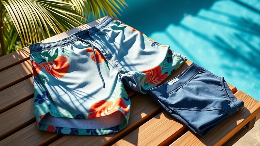 swim trunks with support