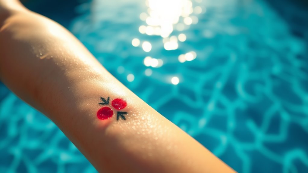 swimming after tattoo healing