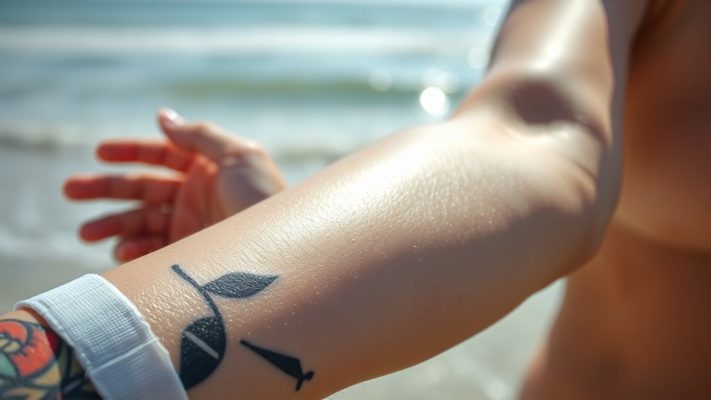 swimming after tattoo healing