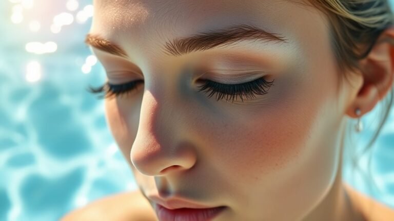 swimming with eyelash extensions