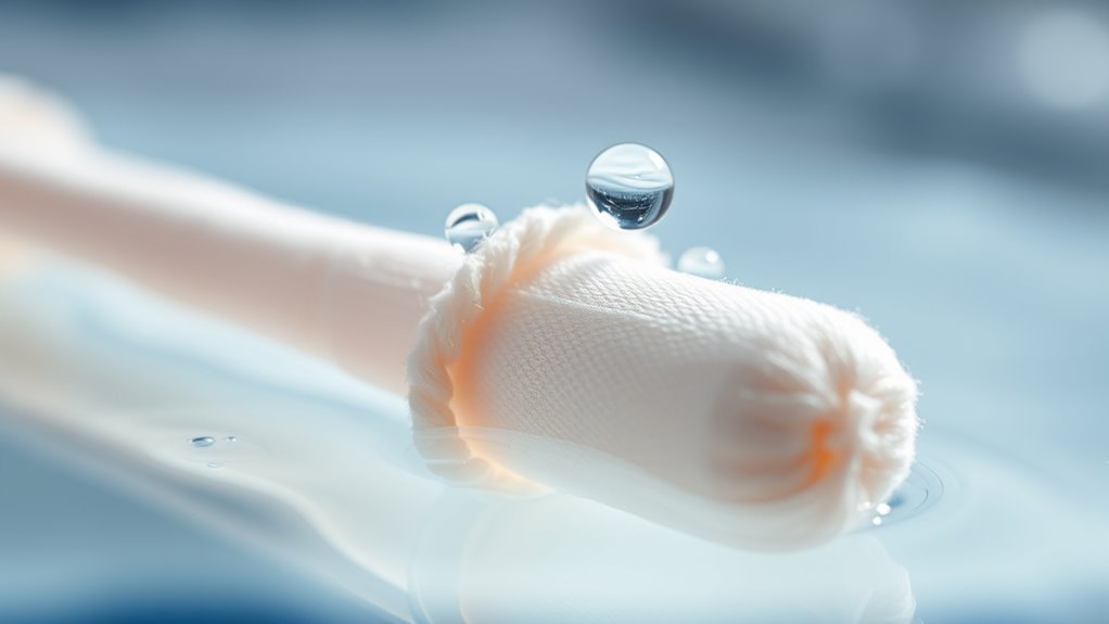 tampon materials absorb moisture