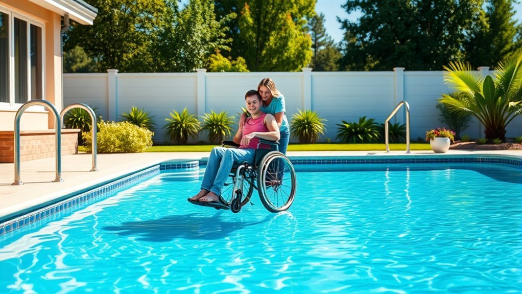 therapeutic accessible swimming pools