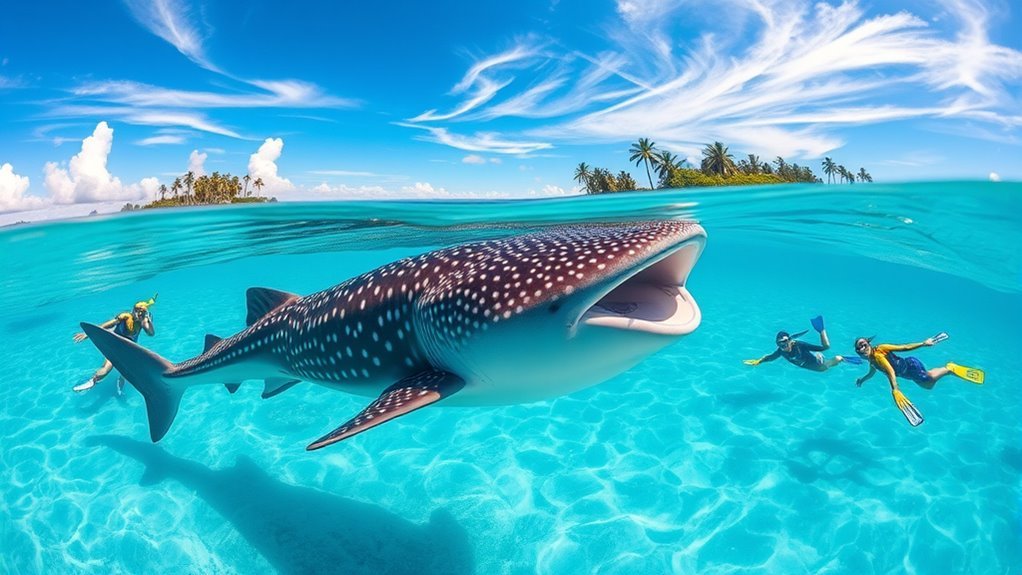 top whale shark swimming spots