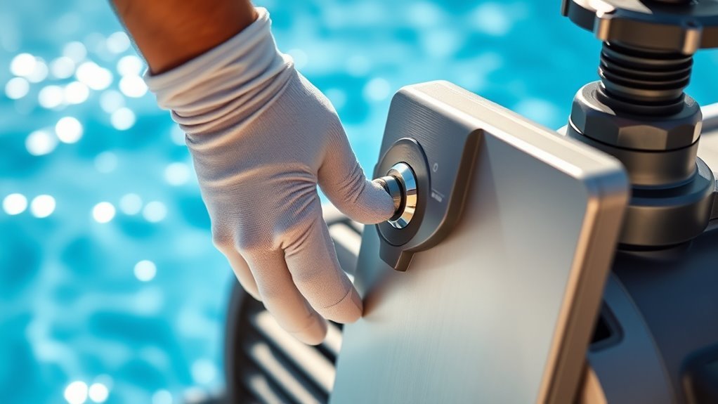 turn off pump and power