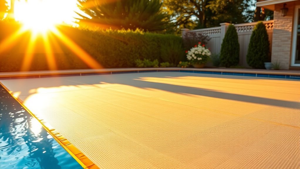 use a snug solar cover