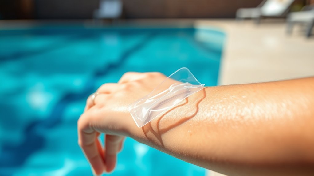 use waterproof secure dressings