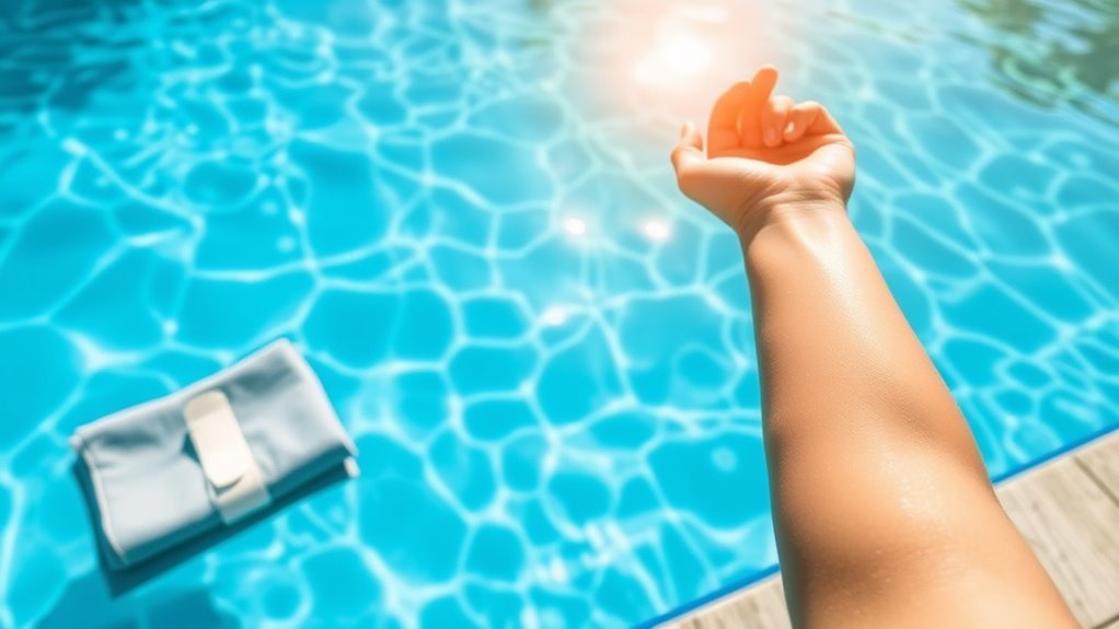 wait four weeks before swimming