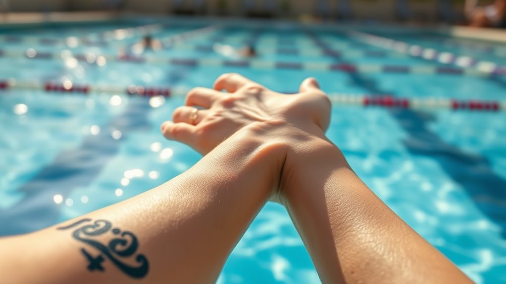 wait four weeks before swimming