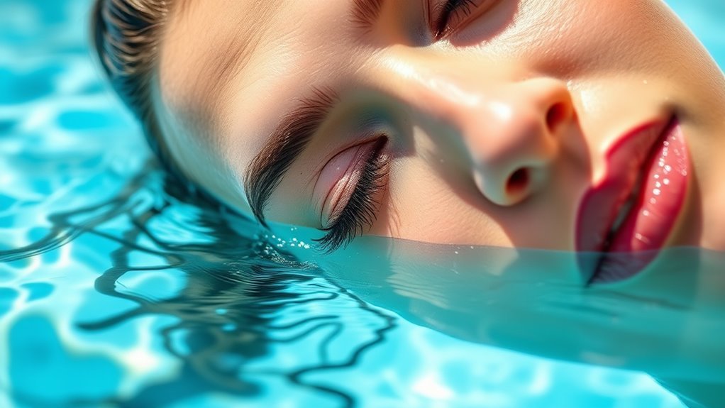 water weakens lash adhesive