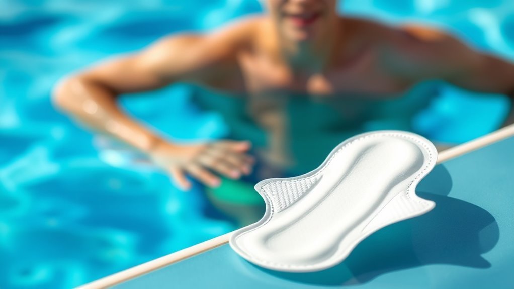 waterproof absorbent swim pads