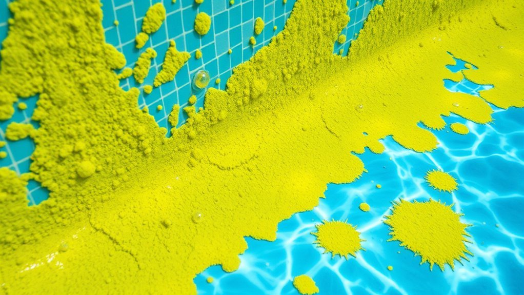 yellow green slimy buildup