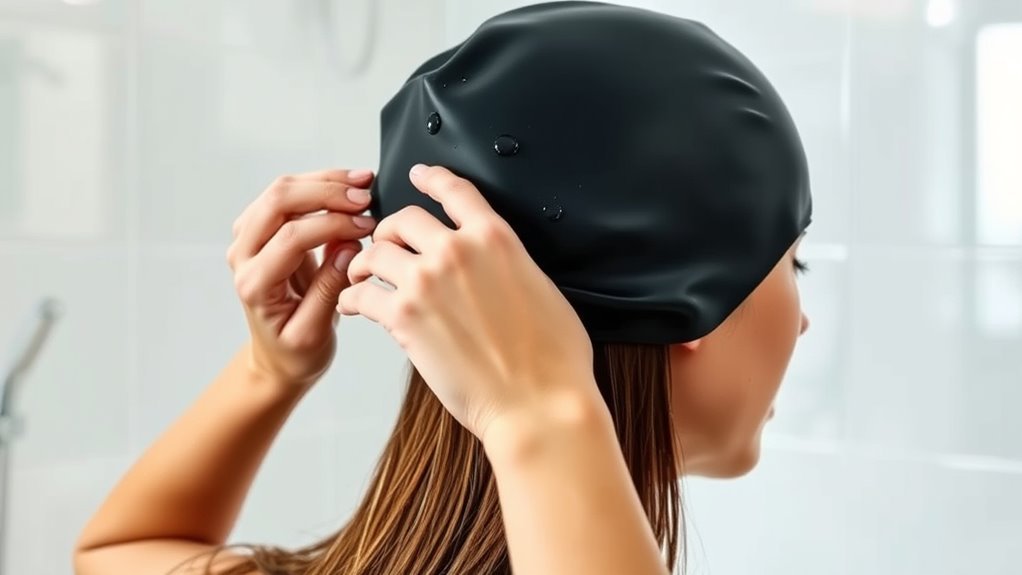 easy swim cap application