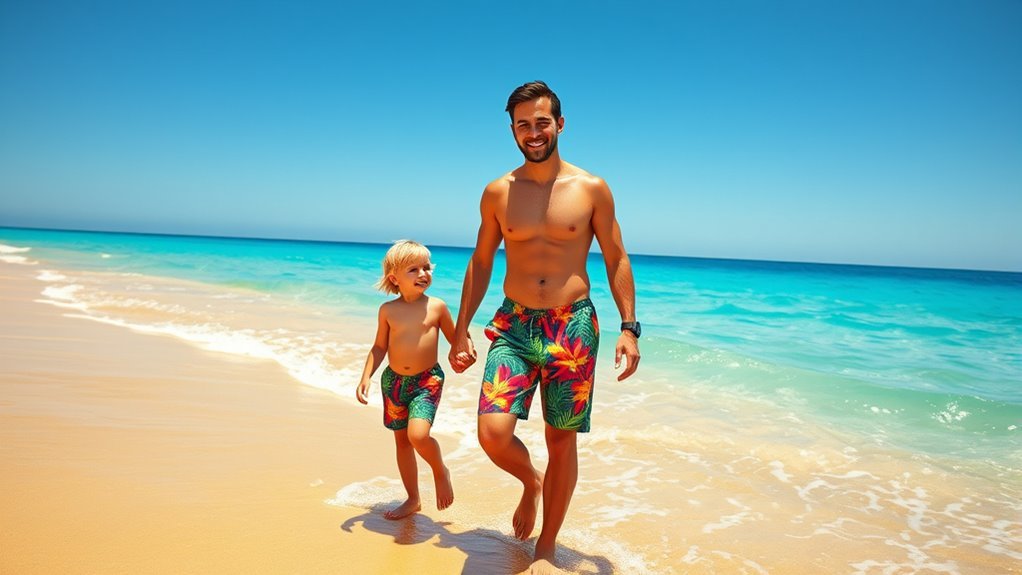 matching father son swimwear