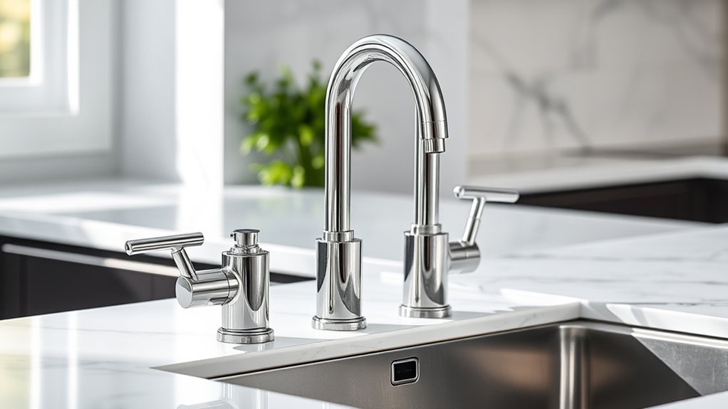 top 3 hole kitchen faucets