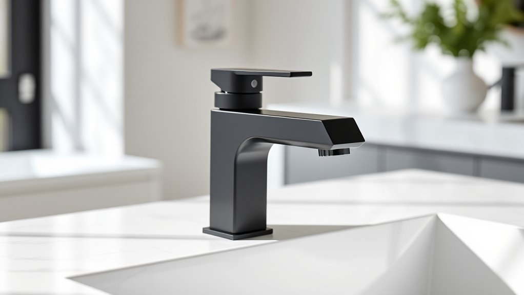 top black bathroom faucets