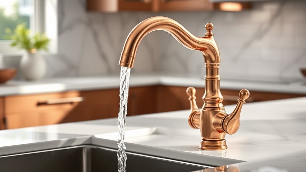 top copper kitchen faucets