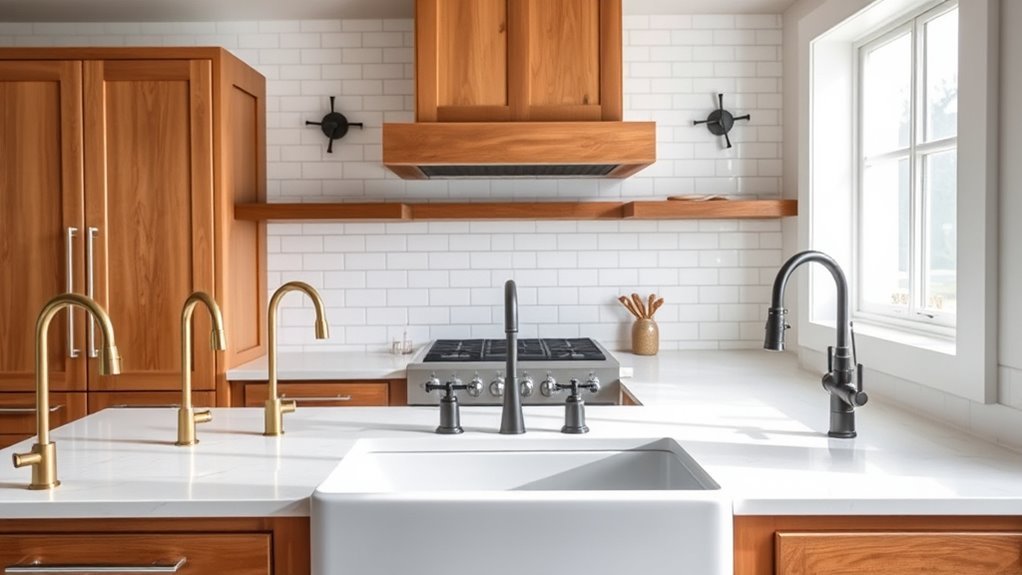 top farmhouse sink faucets