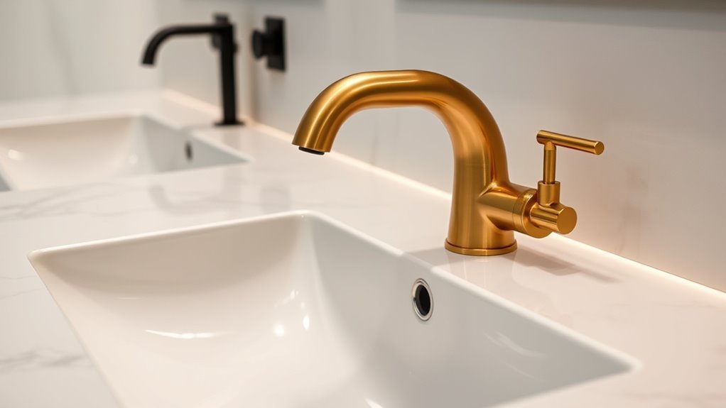 top gold bathroom faucets