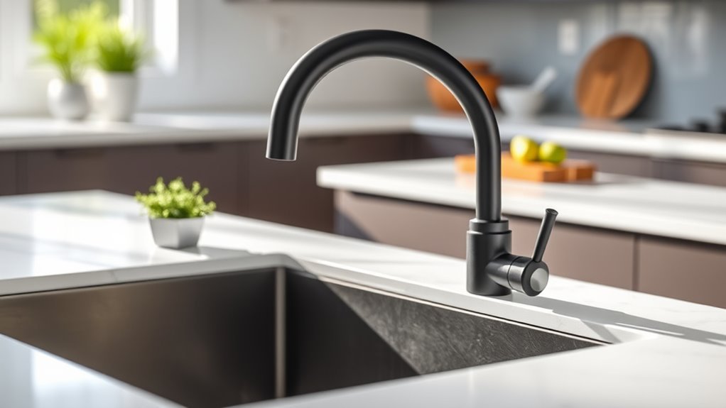 top low arc kitchen faucets