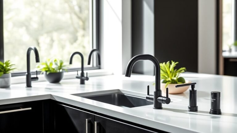 top matte black kitchen faucets