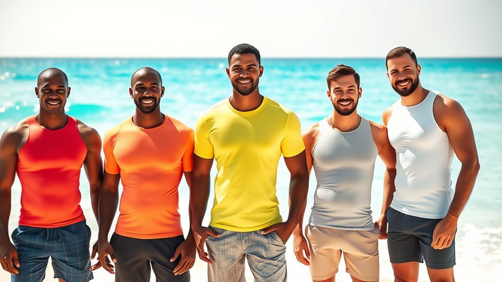 top men s swim shirts