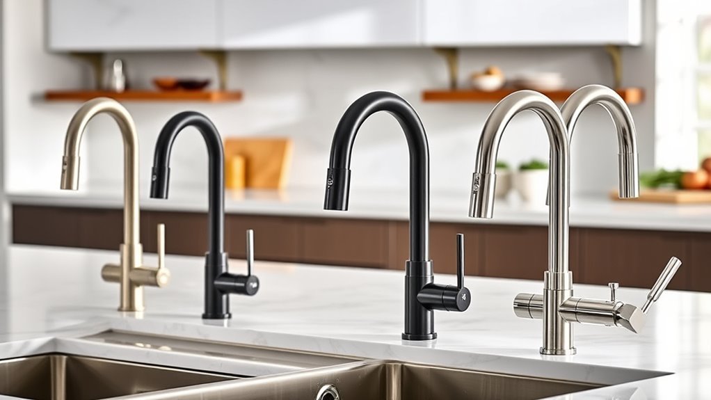 top moen pull down faucets