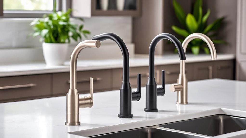 top pull down kitchen faucets