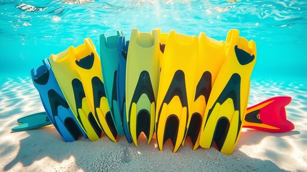 top short swim fins