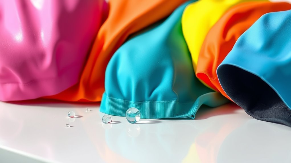 top swim cap materials
