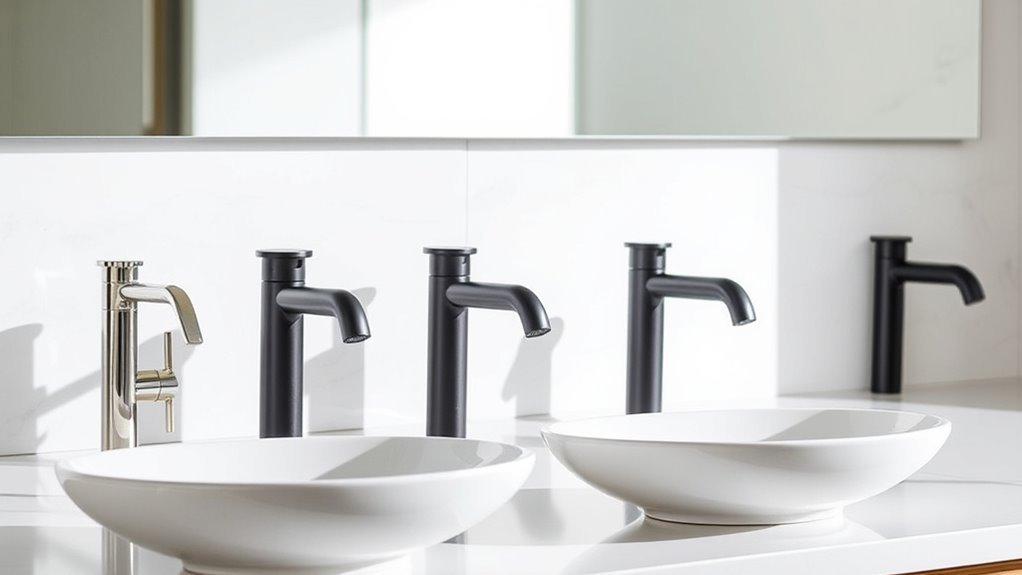 top vessel sink faucets