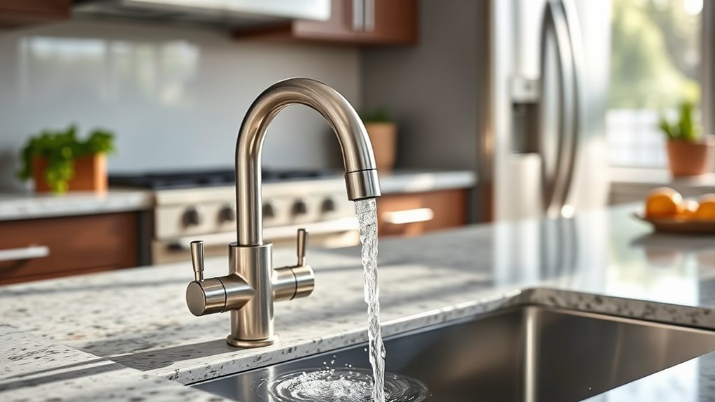 affordable dual handle kitchen faucets