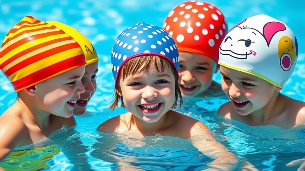 child friendly swim cap selection