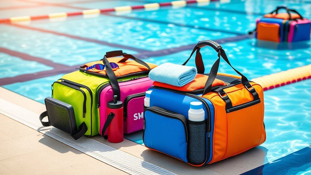 choosing functional organized swim bag