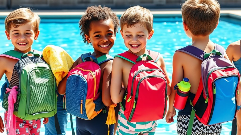 choosing kids swim backpack