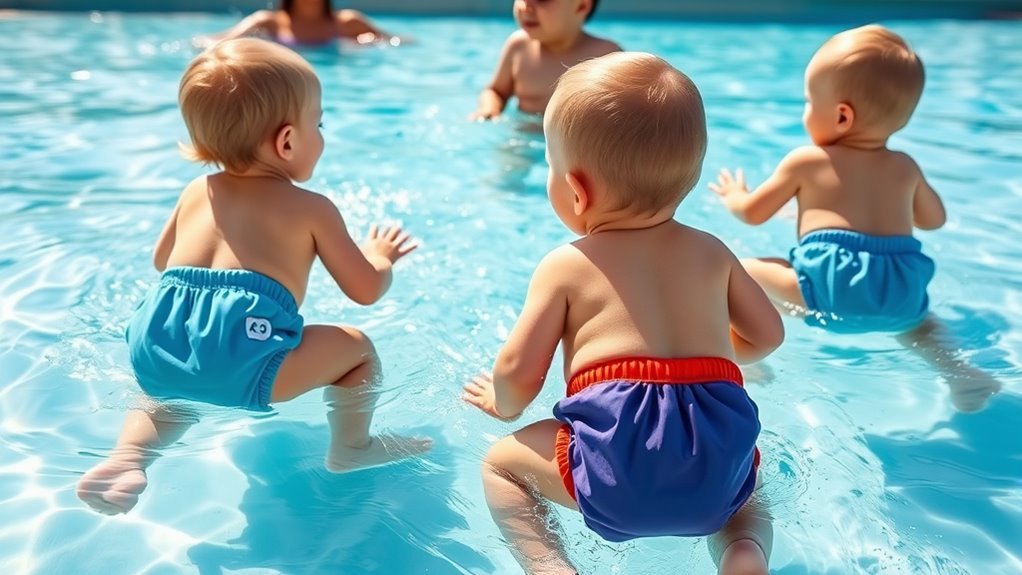 comfortable adjustable safe swim diapers
