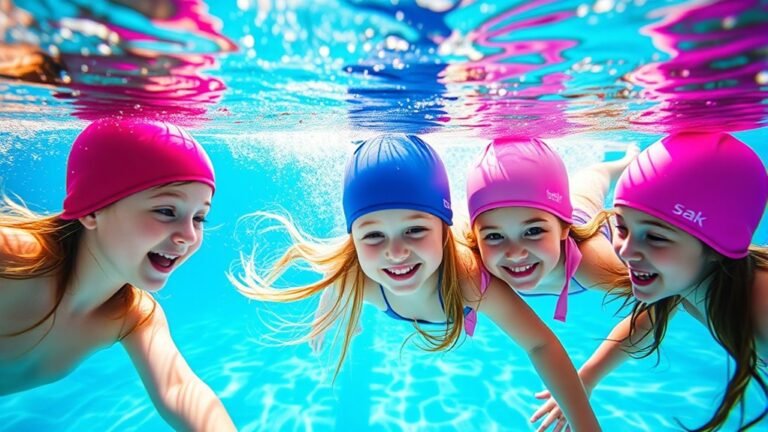 kids long hair swim caps