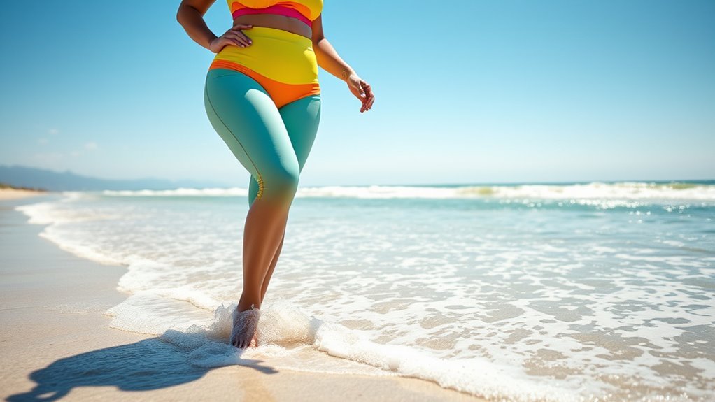 plus size swim leggings