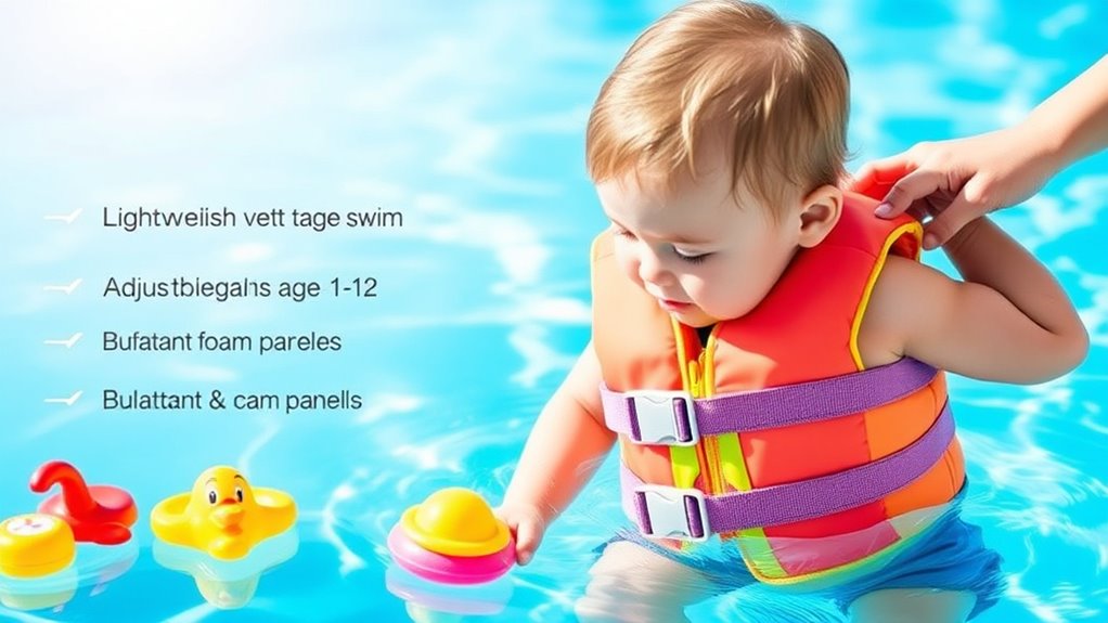 safe adjustable swim vest