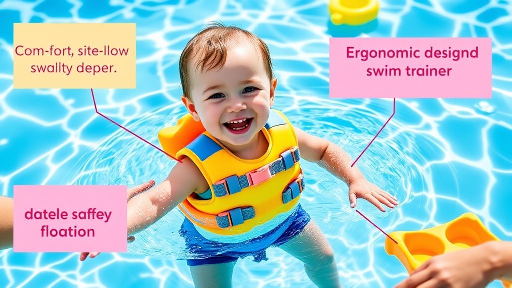 safe comfortable toddler swim trainer