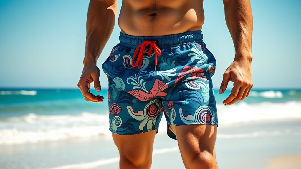 stretchy adjustable roomy swim trunks
