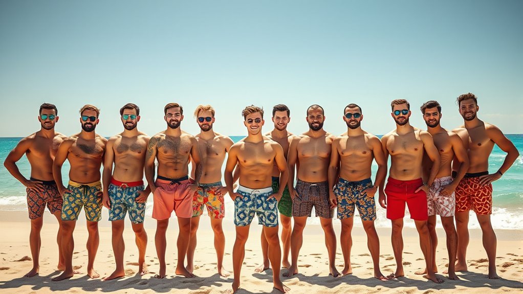 stylish men s swim trunks