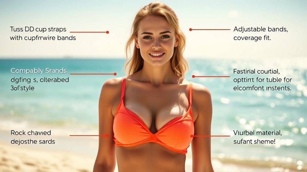 supportive adjustable customizable swimwear