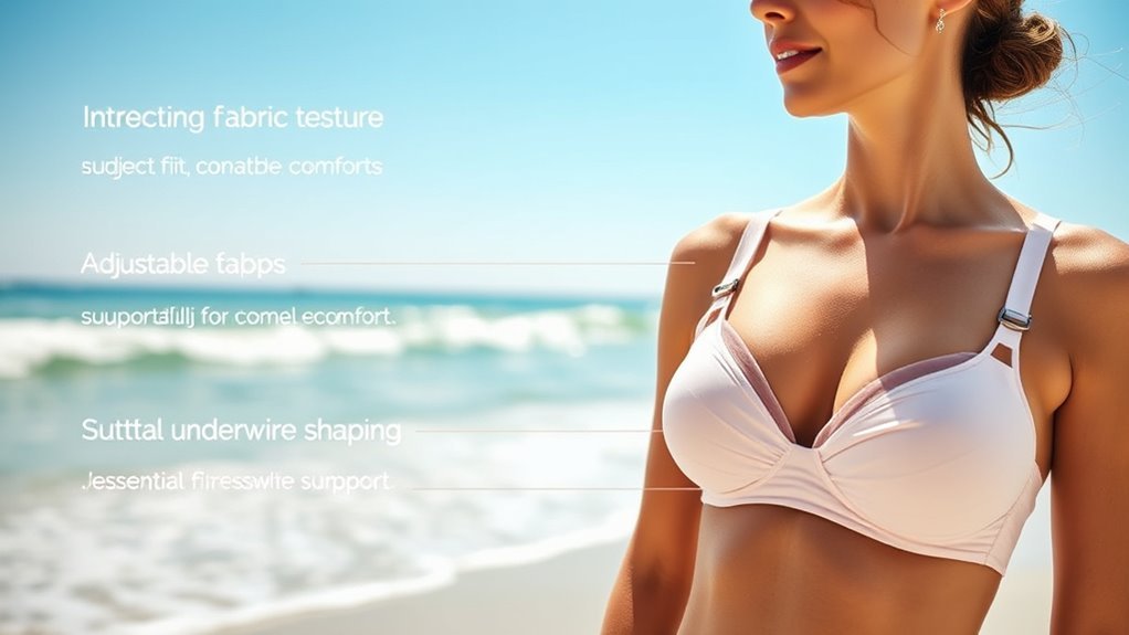 supportive adjustable swimwear fit
