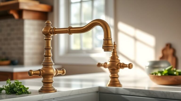 top antique brass kitchen faucets