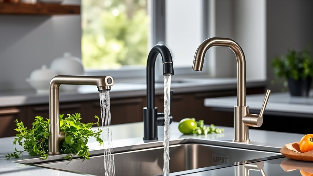 top automatic kitchen faucets