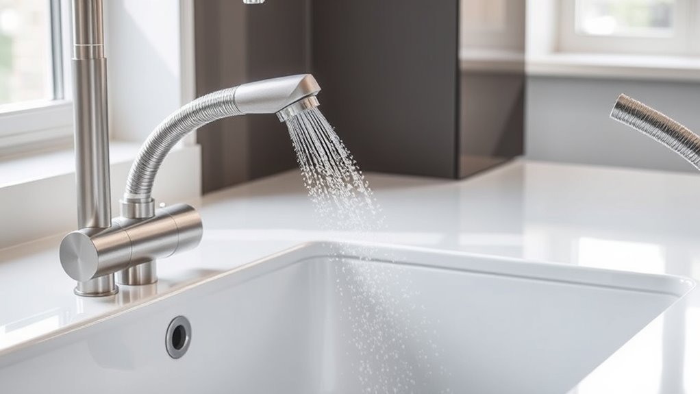 top faucet spray hoses